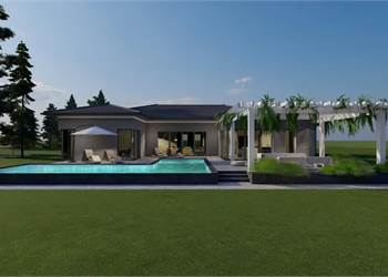 Fiumetto villa in costruzione con piscina